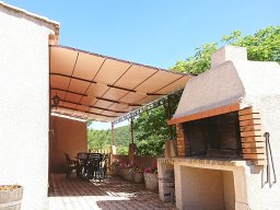 20180619 Pergola en toile Serge Ferrari Soltis Proof 502 coloris vanille