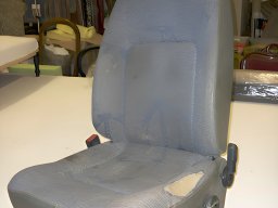 20130621 Sellerie auto - Réfection de l'assise d'un siège de véhicule utilitaire 5 (avant)