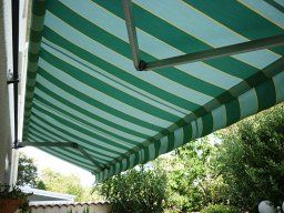 2016 Store banne - Rentoilage d'une toile de protection solaire en acrylique Dikson Orchestra garantie 5 ans Made in France